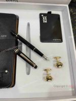 High Quality Copy Mont Blanc Notepad, Pen, Ink Refills and Cufflink Set
